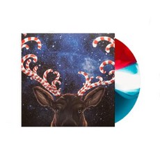 LP 판 카페 히트곡 유명 레코드 Vinyl 바이닐 나는 크리스마스가 된다 블루/레드화이트 트위스트 컬러 비닐, 1개