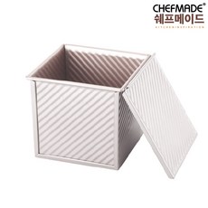 쉐프메이드 스트라이프 정사각 줄무늬 식빵틀 450g, 1개