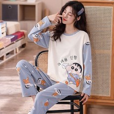 [유미몰]캐릭터 짱구 여성잠옷 언더웨어 상하 세트 홈웨어-set