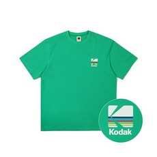 코닥KODAK 코닥어패럴 소로나 레인보우 반팔티셔츠 GREEN 971501