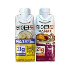 남양 테이크핏 맥스 250ml 고구마맛 12개 + 바나나맛 12개, 24개