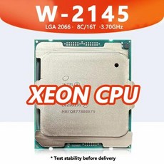 Xeon W-2145 CPU 3.70GHz 8 코어 16 스레드 11MB 140W LGA2066 C422 작업 마더보드 Xeon W2145 proceaor