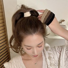 튼튼한 짱짱한 안아픈 자극안남는 대용량 두꺼운 스크런치 댕기 곱창 머리끈 똥머리 밴드 머리 고무줄 헤어끈 헤어악세사리