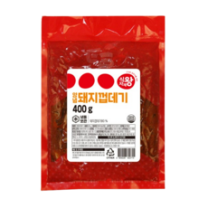 식자재왕 불타는 양념돼지껍데기 400g, 6개
