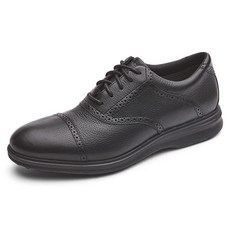 Rockport 남성용 토탈 모션 링크 캡 토 블랙.