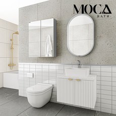 모카바스 전면 거울 도어 욕실 수납장(600X800), 1개
