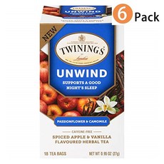Twinings 트와이닝 굿나이트 허브티 Unwind Night Sleep 18티백 6개
