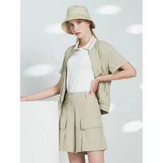 커터앤벅 여성 썸머 시그니처 셋업 자켓+롱팬츠+하프팬츠 3종세트 BE 베이지