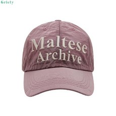 WAIKEI 말티즈 아카이브 나일론 볼캡 핑크 Maltese archive nylon ball cap PINK