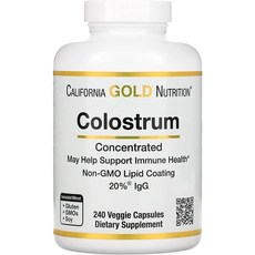 California Gold Nutrition Colostrum 캘리포니아 골드 뉴트리션 콜로스트럼 초유 240베지캡슐