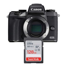 캐논 EOS M5 미러리스 카메라 메모리카드 샌디스크 울트라SD 128GB