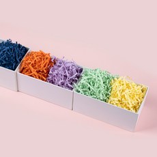 star starred 잔주름 컷 종이 조각 완충재(Crinkle Cut Paper Shred) 박스 압축 패키지 500g, 1개, 5컬러 믹스(C 타입)