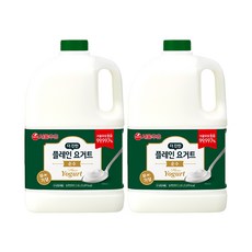 서울우유 더 진한 플레인 요거트 순수 무가당 2.45L 2병, 2개