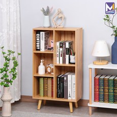 원목파일수납가구
  M컴퍼니 거실 인테리어 3단 원목 책장 선반 수납장 전면책장 정리대 책상 책꽂이 미니책장 서랍 사무용 책장 파일꽂이 내추럴 우드 [LC5099TP01] 500mm 