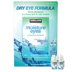 커클랜드 드라이아이 멀티팩 15mlx5 / Kirkland Signature Moisture Eyes Lubricant Eye Drops 15 mlx5, 1개