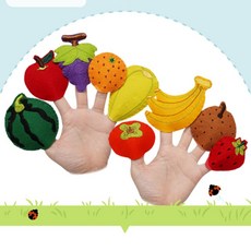과일 손가락인형 소근육 창의력 역할 감각 놀이 교구 1P