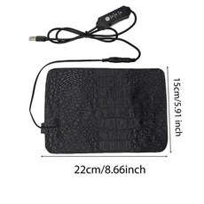 파충류 난방 패드 전기 담요 USB 방수 조절 가능 3 기어 온도 조절기 겨울 가정 매트 따뜻한, 15cm, 1개