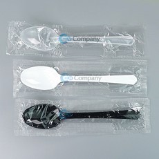 개별포장 일회용수저 1500개 검정색 일회용숟가락 박스