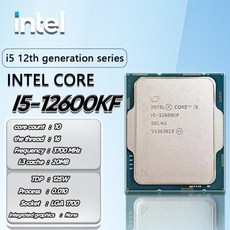 인텔 코어 i5-12600KF i5 12600KF 3.7 GHz 10 코어 16 스레드 CPU 10NM L3 = 20M 125W LGA 1700, 01 CHINA - 12600kf