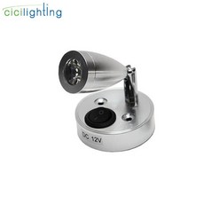 DC12VOLT RV 보트 LED 독서 등 트럭 용 벽 램프 MOTORHOME 요트 캐빈 베드 사이드 캠퍼 밴 캐러밴 보트 RV 조명, silver rod_6000K cold white, silver rod_6000K cold white, 상세 설명 참조3