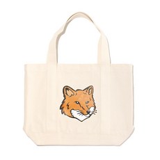 메종키츠네 에코백 폭스헤드 프린팅 토트 LW05101WW0050 P700