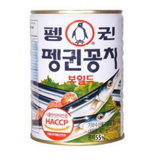 펭귄 꽁치보일드 통조림, 400g, 24개