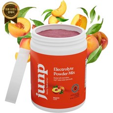 JUNP 수화 전해질 파우더 드링크 믹스 설탕 프리 글루텐 0칼로리 0 탄수화물 케토 프렌들리 NON - GMO 코셔 90인분. (복숭아), 1개