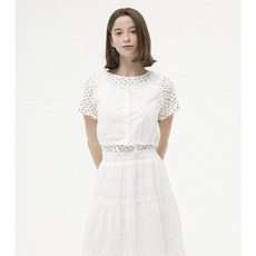 플라스틱아일랜드 블라우스 아일렛 레이스 베스트 (PQ2WV604) 셔츠 쉬폰 여성