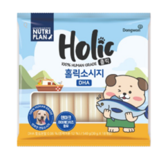  뉴트리플랜 동원 홀릭 소시지 랍스터 강아지 간식 18p, 어육 + 치즈 혼합맛, 540g, 2개 