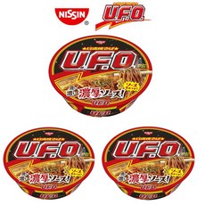 닛신 UFO 야키소바 오리지널 컵라면, 3개