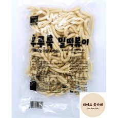 [대용량상품] 평화식품 후루룩 밀떡볶이 둥근면 1kg 떡볶이 밀떡 누들떡 냉동 떡사리, 10개