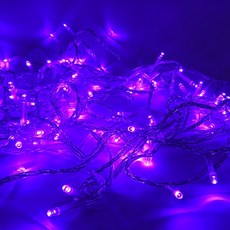 선세이브 LED 은하수 100구 투명선+정류기 세트 (크리스마스 트리전구), 보라색