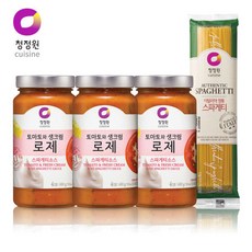 [청정원] 로제 스파게티소스 600g x3개+스파게티면 500g, 상세 설명 참조, 상세 설명 참조, 상세 설명 참조