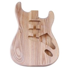 재떨이 일렉트릭 기타 바디 DIY 기타 배럴 목재 결합 기타 부품 5.6cm 힐 너비, 1개, 1) No holes