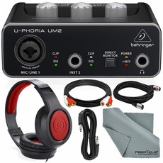 Behringer 오디오 인터페이스번들 U-PHORIA UM2 2x2, 단일상품