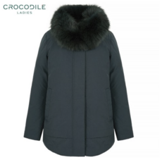 [크로커다일레이디]CLBWDW212_폭스카라 탈부착 숏 다운 패딩