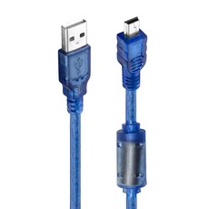 USB 2.0에서 미니 USB (T 포트 용 사다리꼴) 어댑터 컨버터 케이블 1.5m 3m 다층 차폐 포일+ 브라니딩 린 용 1.5m
