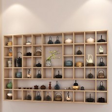 파파모미 카페장 다기 세트 장식장 컵보드 우드, 60셀  148x95.9x13cm