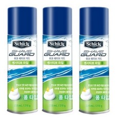 쉬크 쉐이브 가드 센서티브 라임 폼 60ml, 5개