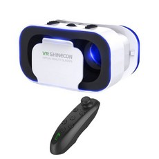 스마트 안경 VR 헤드셋 3D 장치 헬멧 렌즈 휴대폰 모바일, 3) VR with black Y1, 한개옵션1