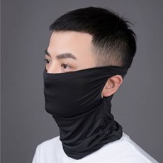 골프안면마스크 쿨복면 여름목토시 자전거쿨마스크 버프 블랙색상 여름복면 쿨안면마스크 목두건