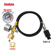 기계용 외부 탱크 14 CO2 제조기 홈브루 이산화탄소 CGA320 W21 호스 소다스트림 고압, CGA320 250bar B