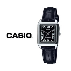 CASIO 카시오 여성 LTP-V007L-1B 가죽밴드 손목시계 여성가죽시계