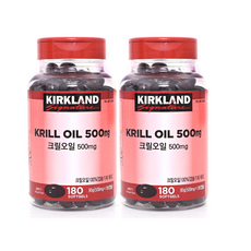 [1+1]커클랜드 크릴오일 500MG 160소프트젤 KIRKLAND, 2개