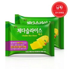 남양유업 드빈치 체다치즈 슬라이스 김밥 샌드위치 라면용 25매x2개, 450g, 2개