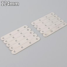 가구 연결 보강 일자형 평철 124mm 10P 일자평철 평철판 가구경첩 스텐경첩