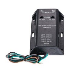 CAR-STEREO HIGH ~ LOW LINE AUDIO RCA 스피커 컨버터 어댑터베이스 어댑터 와이어 스피커 레벨 컨버터 케이블, [01]