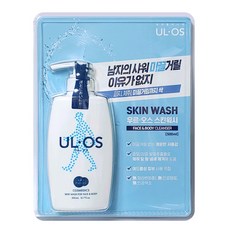 우루오스 남성용 스킨워시(페이스&바디클렌져) 500ml, 1