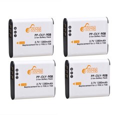  배터리호환 Li90B Li92B 충전기 올림푸스 TG6 TG5 TG 트래커 SH1 SH2 SP100 IHS용 1280mAh, 05 4 Battery, 4 Battery, 1개 