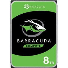 씨게이트 바라쿠다 내장 하드 드라이브 8TB SATA 6Gbs 256MB 캐시 3.5인치ST8000DM004기계식 디스크 - 4테라nashdd